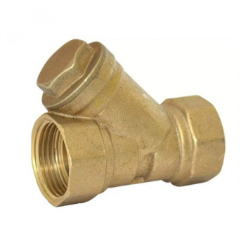 Фильтр латунный косой механической очистки воды 3/4" ВВ SantechSystems