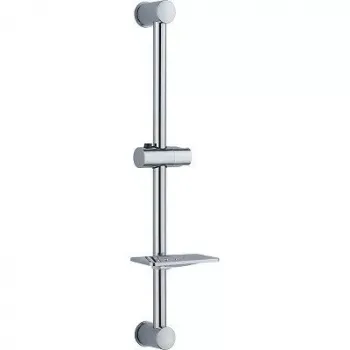Стойка для душа MELODIA LUXE RINGO нержавеющая сталь, с мыльницей (D=25м, L=620мм) MKP25001C