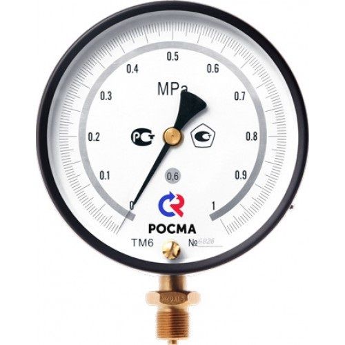 Манометр радиальный ТМ-610РМТИ.00(0-0,06MPa) точных измерений d=150мм М20х1,5.0,4 ЗП черный
