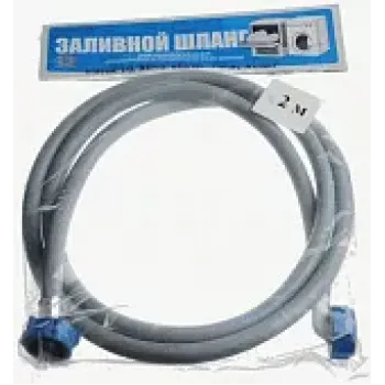 Шланг заливной для стиральной машины 2,0 м, гайка-гайка ВР 3/4'' TP-Сантехника (в упаковке)
