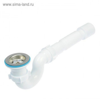 Сифон для ванны слив-перелив 1 1/2" без гибкой трубки АНИ пласт Е150