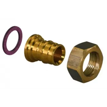 Штуцер латунный с накидной гайкой UPONOR Q&E 20-G3/4"НГ '50Ф UP 1023016
