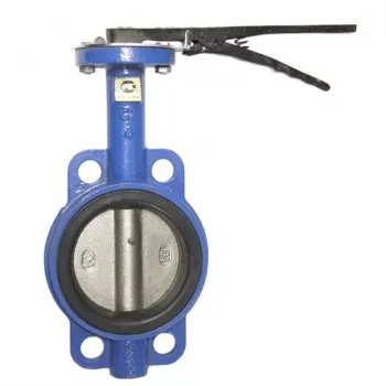 Затвор дисковый поворотный Ду 80 Tecofi VPI4448-02EP0080 межфланцевый, (корпус: ковкий чугун EN-GJS-500-7, диск: ковкий чугун EN-GJS-500-7 с эпоксидным покрытием, манжета: ЭПДМ)